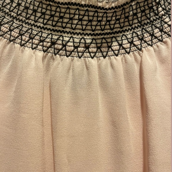 ** Tory Burch Light Pink Silk Embroidered Blouse - Picture 6 of 15